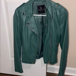 Bagatelle Women's Green Leather Jacket (XS)